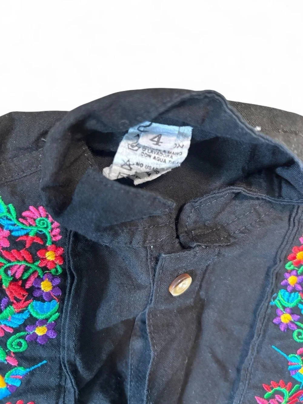 Embroidered Shirts with Bright Floral Accents
